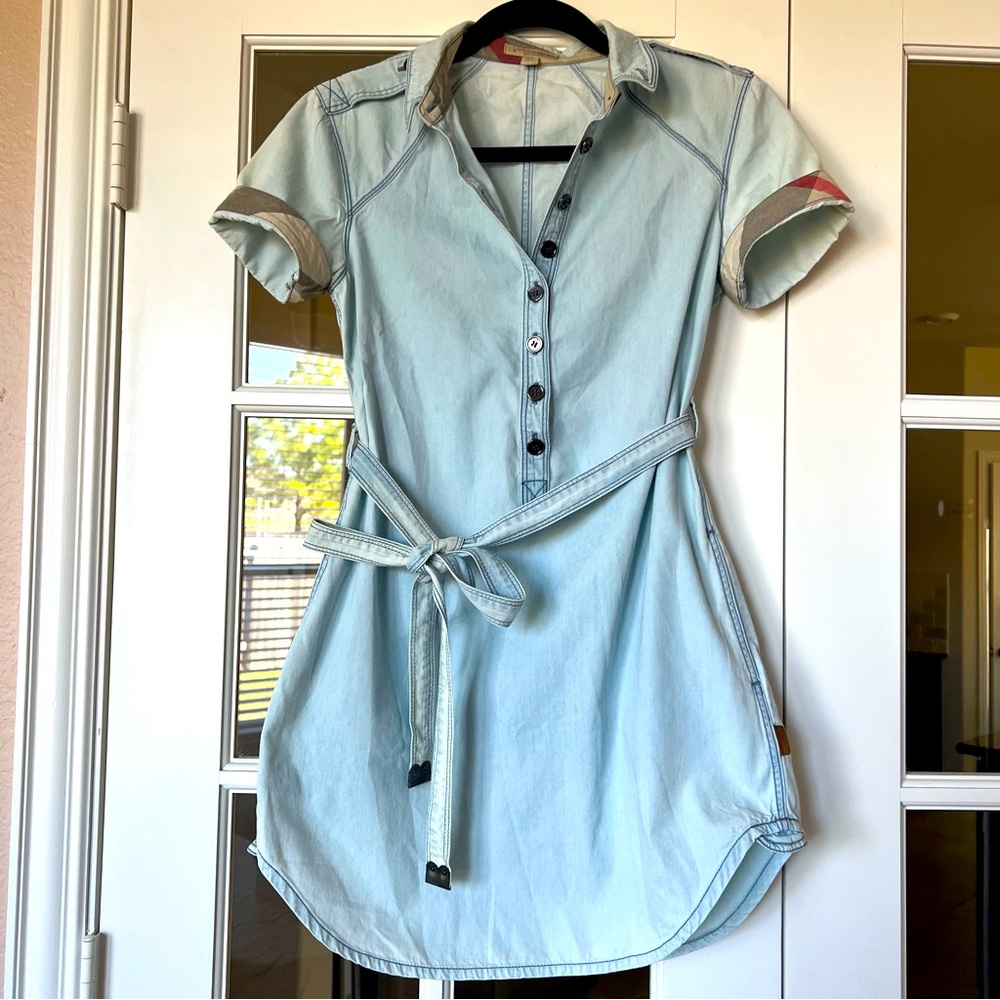 NWOT Burberry Denim  Mini Dress